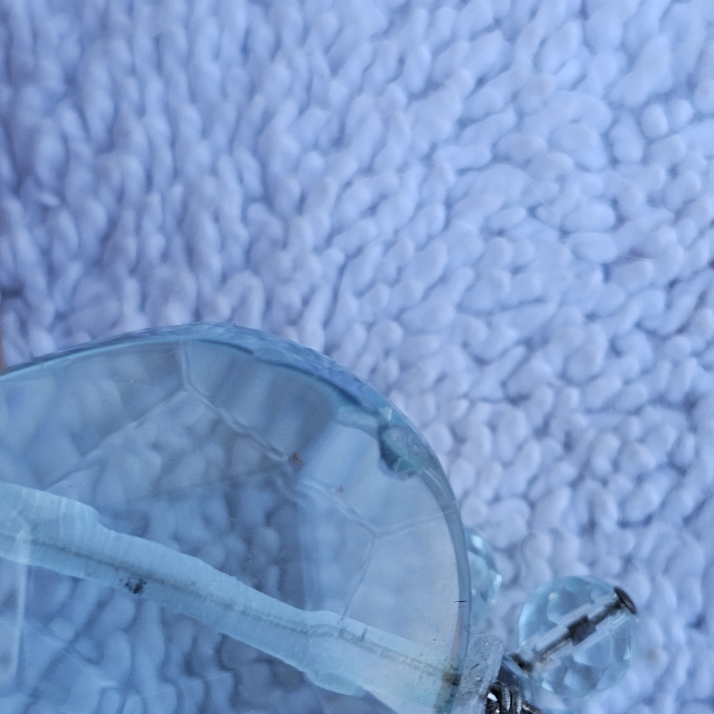 Source Unknown Aqua Crystal Earrings - image 2